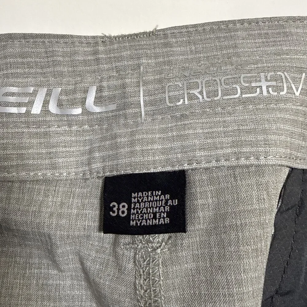 O'Neill Men's Crossover Hybrid Shorts Size 38 Gray Quick Dry Chino NWT - Picture 8 of 9